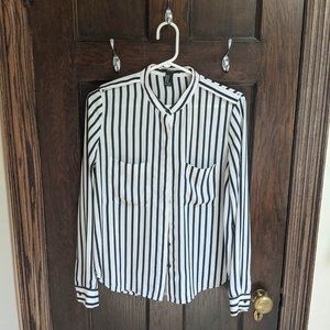 Striped button down